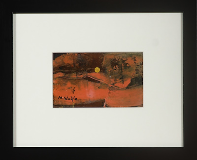 Metin Eloğlu imzalı tablo — Yağlı Boya, 8×12 cm, 6.000 TL müzayede satışı