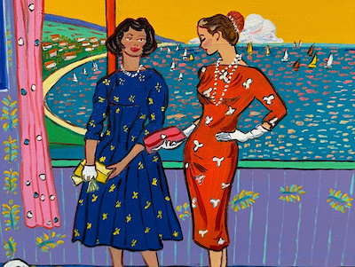 Murat Mizrahi-Kırmızı Oda Serisi, Tuval Üzerine Yağlıboya, 60x80