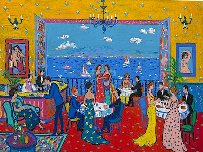 Murat Mizrahi imzalı tablo — Pastel Boya, 30×40 cm, 41.000 TL müzayede satışı