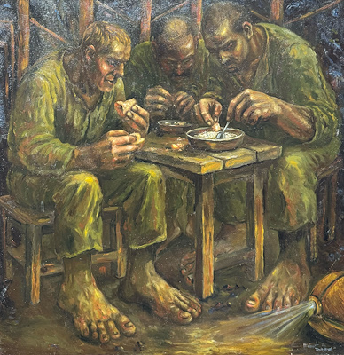 Mehmet Erdoğmuş imzalı tablo — Yağlı Boya, 60×60 cm, 16.000 TL müzayede satışı