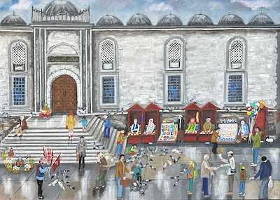 Mustafa Dölek imzalı tablo — Yağlı Boya, 50×70 cm, 12.000 TL müzayede satışı