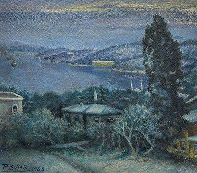 Pertev Boyar imzalı tablo — Yağlı Boya, 50×55 cm, 75.000 TL müzayede satışı