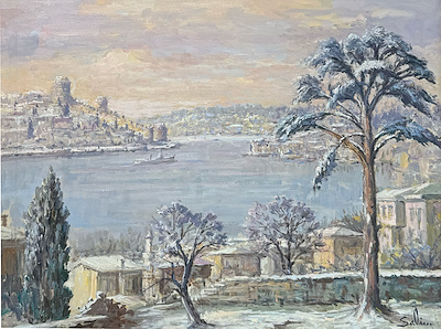 Salim Özüdoğru imzalı tablo — Yağlı Boya, 50×70 cm, 60.000 TL müzayede satışı