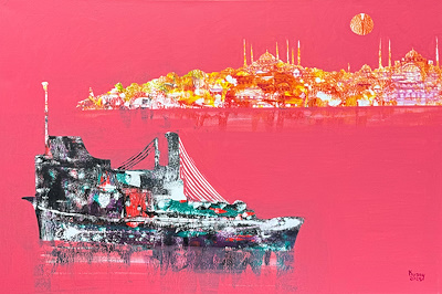 Memduh Kuzay imzalı tablo — Yağlı Boya, 60×90 cm, 30.000 TL müzayede satışı
