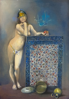 Timur Kerim İncedayı imzalı tablo — Guaj, 105×75 cm, 125.000 TL müzayede satışı