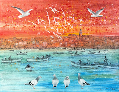 İbrahim Mısırlıoğlu imzalı tablo — Yağlı Boya, 70×90 cm, 10.000 TL müzayede satışı