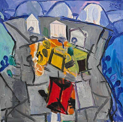 Adnan Turani imzalı tablo — Yağlı Boya, 70×70 cm, 190.000 TL müzayede satışı