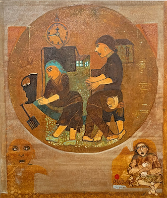 Nevin Çokay imzalı tablo — Yağlı Boya, 60×50 cm, 150.000 TL müzayede satışı