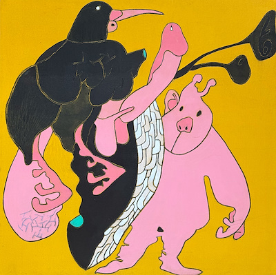 Mustafa Horasan imzalı tablo — Yağlı Boya, 125×125 cm, 215.000 TL müzayede satışı