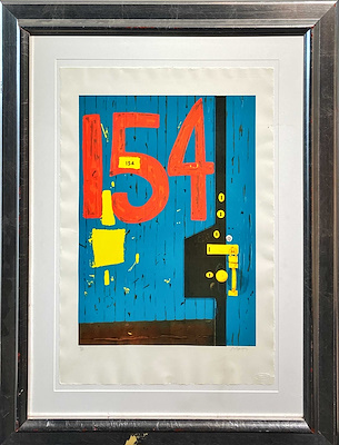 Burhan Doğançay-Baskı, Kapı, Edisyon No: 36/100, 78x100 cm, İmzalı