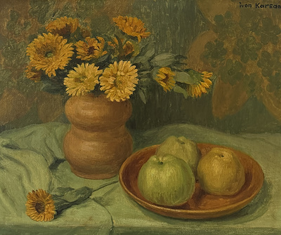 Ivon Karsan imzalı tablo — Yağlı Boya, 33×41 cm, 90.285 TL müzayede satışı