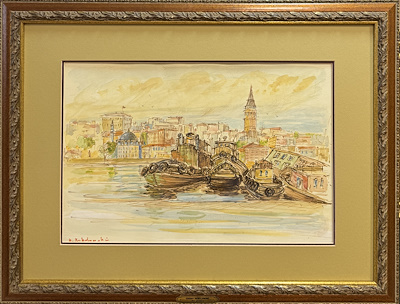 Casimir Rubolowski imzalı tablo — Karışık Teknik, 30×44 cm, 15.800 TL müzayede satışı