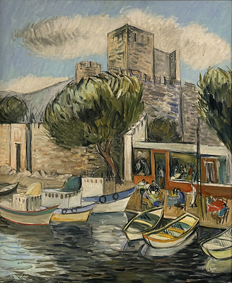 Güneş Kocabay imzalı tablo — Yağlıboya, 60×50 cm, 49.657 TL müzayede satışı
