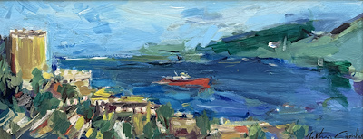 Metin Gönül imzalı tablo — Yağlı Boya, 30×75.5 cm, 54.171 TL müzayede satışı