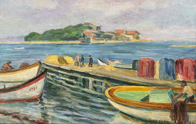Şeref Akdik imzalı tablo — Yağlı Boya, 40×60 cm, 383.711 TL müzayede satışı