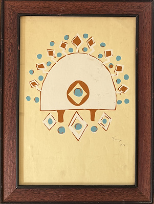 Füreya Koral imzalı tablo — Serigrafi, 50×34 cm, 31.600 TL müzayede satışı