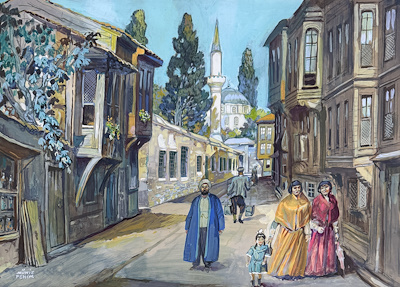 Münif Fehim imzalı tablo — Guaj, 44×62 cm, 169.284 TL müzayede satışı
