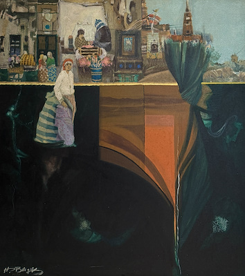Hüseyin Bilişik imzalı tablo — Akrilik Boya, 90×80 cm, 180.570 TL müzayede satışı