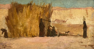Halil Paşa imzalı tablo — Yağlı Boya, 15×28 cm, 1.173.705 TL müzayede satışı