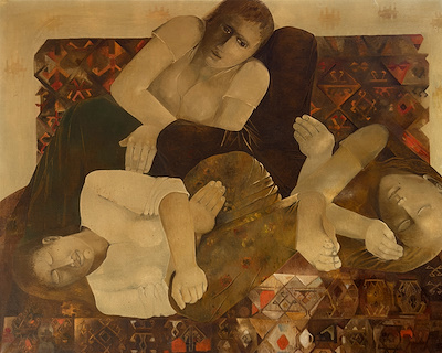 Nevin Çokay imzalı tablo — Yağlıboya, 80×100 cm, 361.140 TL müzayede satışı