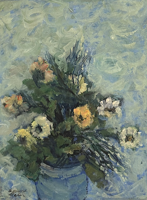 Saime Belir imzalı tablo — Yağlı Boya, 38×28 cm, 67.714 TL müzayede satışı