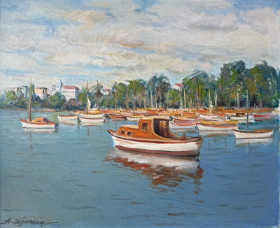 Adı̇l Doğançay imzalı tablo — Yağlı Boya, 50×61 cm, 180.570 TL müzayede satışı