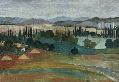 Nihat Akyunak imzalı tablo — Yağlıboya, 80×116 cm, 135.427 TL müzayede satışı