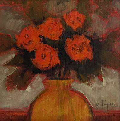 Orhan Taylan imzalı tablo — Yağlıboya, 26×26 cm, 58.685 TL müzayede satışı