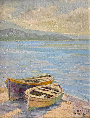 Nusret Karaca imzalı tablo — Yağlı Boya, 40×32 cm, 50.425 TL müzayede satışı
