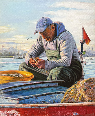 Mustafa Sekban imzalı tablo — Yağlı Boya, 56×46 cm, 275.044 TL müzayede satışı