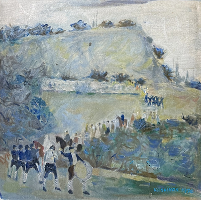 Kayıhan Keskinok imzalı tablo — Yağlı Boya, 45.5×46.5 cm, 114.602 TL müzayede satışı
