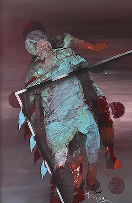 Hüsamettin Koçan imzalı tablo — Akrilik Boya, 90×60 cm, 126.062 TL müzayede satışı