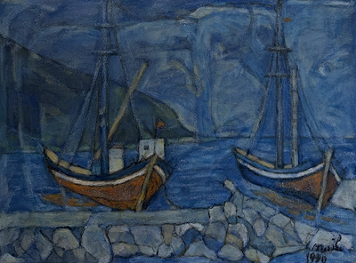 Naile Akıncı imzalı tablo — Yağlı Boya, 35×47 cm, 504.247 TL müzayede satışı