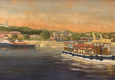 Gül Pınar imzalı tablo — Yağlı Boya, 50×70 cm, 73.345 TL müzayede satışı