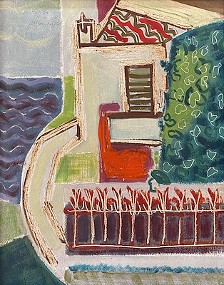 Oktay Rıfat imzalı tablo — Yağlı Boya, 43×35 cm, 73.345 TL müzayede satışı