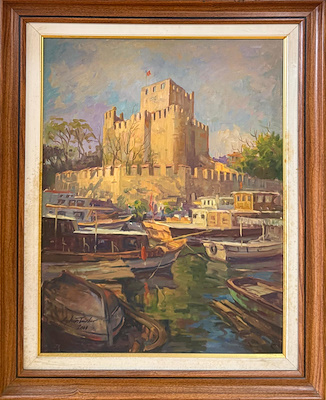 Ayhan Türker imzalı tablo — Yağlı Boya, 65×50 cm, 320.884 TL müzayede satışı