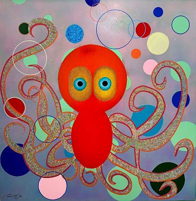 Cem Gönül imzalı tablo — Akrilik Boya, 100×100 cm, 59.593 TL müzayede satışı
