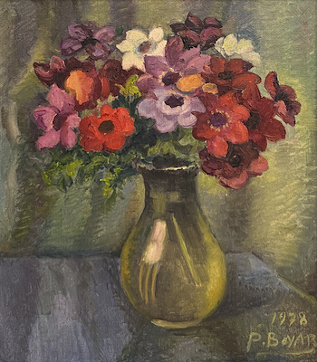 Pertev Boyar imzalı tablo — Yağlı Boya, 40×34 cm, 87.097 TL müzayede satışı