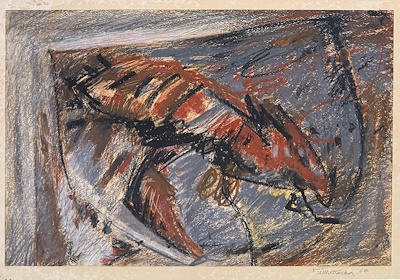 Fethi Arda imzalı tablo — Pastel Boya, 35×54 cm, 77.929 TL müzayede satışı