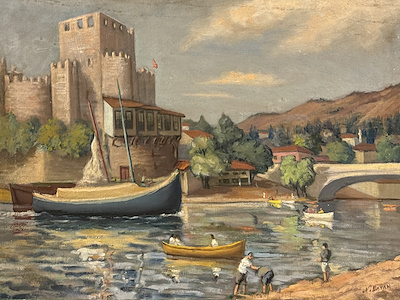 Nazmi Dayan imzalı tablo — Yağlı Boya, 46×61 cm, 151.561 TL müzayede satışı