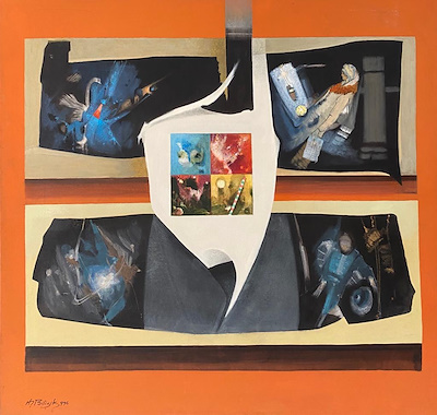 Hüseyin Bilişik imzalı tablo — Akrilik Boya, 105×110 cm, 303.121 TL müzayede satışı