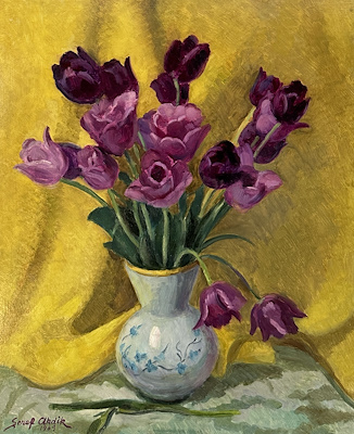 Şeref Akdik imzalı tablo — Yağlı Boya, 61×50 cm, 326.438 TL müzayede satışı