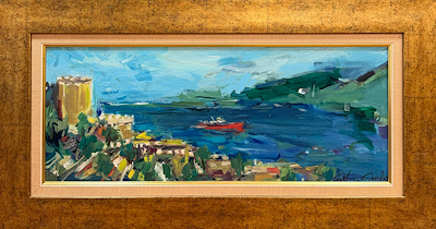 Metin Gönül imzalı tablo — Yağlı Boya, 30×75.5 cm, 55.961 TL müzayede satışı