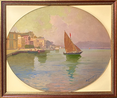 Ange Jacques Supparo imzalı tablo — Yağlı Boya, 53×63 cm, 46.634 TL müzayede satışı