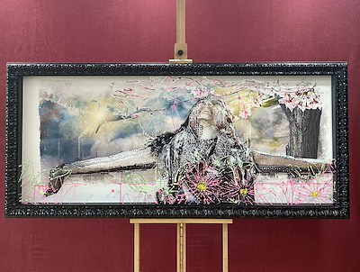 Arda Yalkın imzalı tablo — Karışık Teknik, 86×190 cm, 88.605 TL müzayede satışı