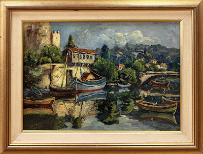 Setrak Mıskçı̇yan imzalı tablo — Yağlı Boya, 38.5×55.5 cm, 256.487 TL müzayede satışı