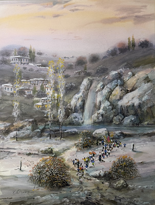 Vahap Demirbaş imzalı tablo — Karışık Teknik, 65×50 cm, 128.244 TL müzayede satışı