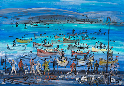 Mustafa Pilevneli imzalı tablo — Akrilik Boya, 70×100 cm, 754.228 TL müzayede satışı