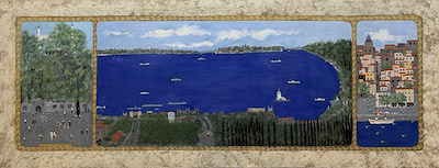 Mehmet Pesen imzalı tablo — Yağlı Boya, 52×135 cm, 1.225.621 TL müzayede satışı