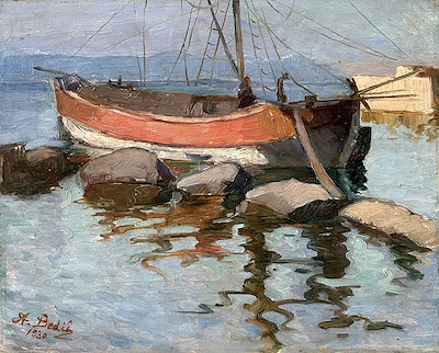 Arif Bedii Kaptan imzalı tablo — Yağlı Boya, 33×41 cm, 259.266 TL müzayede satışı